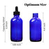 12 Pack 4oz Cobalt Blue Glass Bottles with Glass Eye Droppers, Essential Oils, Perfumes & Lab Chemicals