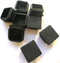 8 Pack Black Plastic Square Plug, 1 1/2 Inch Tubing End Cap, Glide Insert Furniture Finishing Plug