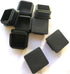 8 Pack Black Plastic Square Plug, 1 1/2 Inch Tubing End Cap, Glide Insert Furniture Finishing Plug
