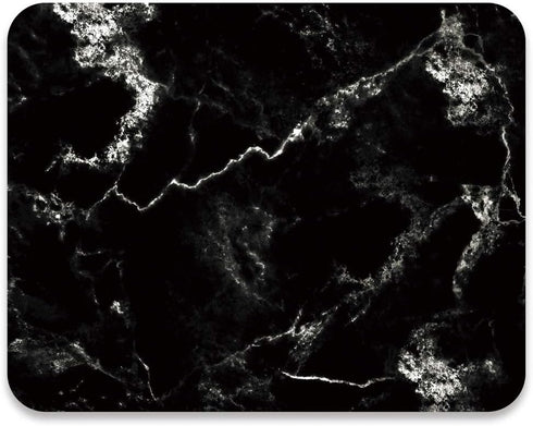 Audimi Mouse Pad, Medium Anti-Slip Base Mouse Mat for PC Office Working Gaming, Black Marble