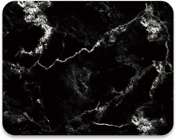 Audimi Mouse Pad, Medium Anti-Slip Base Mouse Mat for PC Office Working Gaming, Black Marble