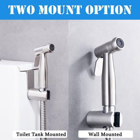 3 Pack 150 cm Handheld Sprayer, Cloth Diaper for Baby Wash Includes Metal Hose and Holder - Excluding T-Type valves