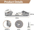 FZSFVAQ 16PCS 2mm 90 96 Stainless Steel Corner Brackets for Wood, Thick Degree L Angle Braces with Screws, Corner