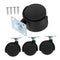 ABOOFAN 4pcs Easy Mobility Casters Plastic Threaded Furniture Casters Swivel Rollers for