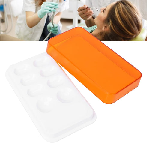 Dental Mixing Plate, Antimagnetic Dental Lab Plastic Palette High Temperature Resistance Multifunctional for Oil Paint for Watercolor Paint for Toner by Cosiki