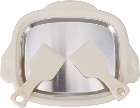 Depisuta 2 Frozen Instant Ice Cream Maker, Rolled Ice Cream Maker with Shovels, Stainless Steel Ice Cream Roll Machine
