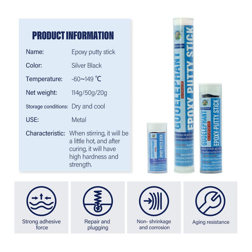 All Purpose Epoxy Putty Stick, 30g Moldable Glue for Fast Permanent Repair of Metal, Glass, Wood, Plastic, Ceramics
