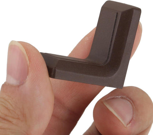 20Pcs 90 dophee Degrees L Shape Metal Corner Brackets with Plastic Cover Right Angle Corner Brace Joint for Shelves