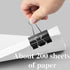 Extra Large Binder Clips - 2.4 Inch (60 Pack) Big Paper Clips for Office and Home Supplies, Black