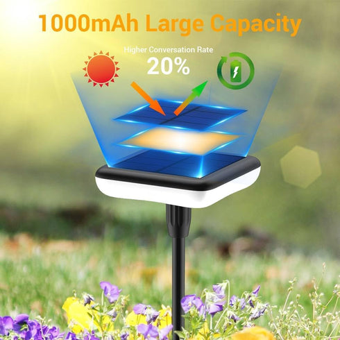 Ainostone 4 Pack 31" 34LM 12H IP65 Solar Lights Outdoor Garden Solar Pathway Light Tall Solar Landscape Lights Bright