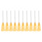 PATIKIL 23Ga x 1 Inch Dispensing Needle Tips, 50Pcs Blunt Tips with Luer Lock for Glue Oil Applicator, Orange
