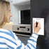 Small Magnetic Whiteboard for Fridge, 5.5x8 in - Dry Erase Board for Refrigerator, Grocery Shopping List