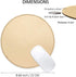 ProElife Mouse Pad for Computer, Anti Slip Round Waterproof PU Leather 8.66-Inch Circular Mousepad (Gold)