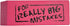 Jumbo Big "for Really Big Mistakes" Wedge Pink Erasers (5.5" x 2") - Large Rubber Eraser, 12 Pack