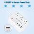 European Travel Plug Adapter with 4FT Extension Cord, US to European International Plug Adapter for Travel