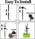 DOUBLE 2 C Solar Garden Light, Owl Stake Light, Waterproof Warm White LED for Garden, Patio, Yard Decoration