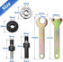 Mesee 6 in 1 Electric Drill Conversion Angle Grinder Adapter Kit, 6mm & 10mm Arbor Mandrel with Spanner