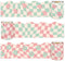Whaline 98.4ft Retro Groovy Bulletin Board Borders, Pink Green Checkered Flower Die-Cut Trim for School Classroom