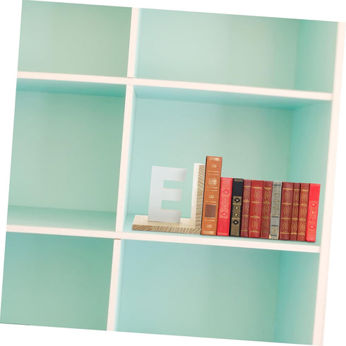 Decorative Wooden Bookends for Desk Organization