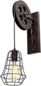 Ncescmal Antique Iron Cage Wall Lamp Corridor Wall Lamp 110-220V E27 Lamp Holder