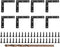 uxcell 10Pcs L-Shaped Brackets Corner Brace, 3.15"x3.15" Corner Bracket Shelf Bracket Right