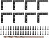 uxcell 10Pcs L-Shaped Brackets Corner Brace, 3.15"x3.15" Corner Bracket Shelf Bracket Right