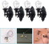 4 1:12 Yardwe Miniature Wall Lamp - Pcs Scale Led Dollhouse Wall Sconces Tiny Lights for Miniature House Accessories