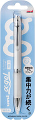Uni Alpha-Gel Slim 0.5mm Mechanical Pencil with Firm Grip, White (M5809GG1P.1)