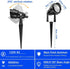 Leslampa 10W 3- 3000K (2 Packs Outdoor Landscape LED Spot Lights Waterproof Garden Lighting COB LED Spotlights