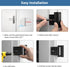 1Pack Home Security Door Reinforcement Lock Safety Latch Extra Front Doors Security Devices, Anti Door Kick in Safety