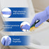 JMU Nitrile Gloves, 200 Count Disposable Latex-Free Small, 3.5 Mil, Violet Blue