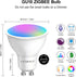 GU10 Bulbs, 5W(50W), Bulb, Dimmable, Bulbs, 2 Pack Zigbee Smart Compatible with Hu*e*, Alexa & Google & ConBee (Hub