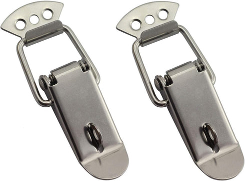 Tegg 2-Pack Spring Loaded Latch Catch Toggle - Stainless Steel Safety Hardware for Cabinet Boxes