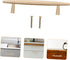 Ipetboom Brass Minimalist Cabinet Pulls Spacing Solid Drawer Handles for Wardrobes Cabinets Bedside Tables Kitchen