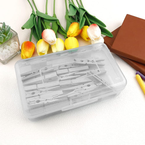 Large Capacity Pencil Box, 1 Pack Clear Plastic Pencil Case with Snap-tight Lid, Stackable Design