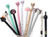 Cute Cat Gel Pens Set, Fun Kawaii Animal Black Ink Pens for Kids, Office, School Supplies, 12 Styles