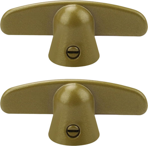 3/8" Tee Handle Casement Operator, T-Crank Window Handle, Butterfly Wing Nut T-Handle for Pella Window, 2 Pack