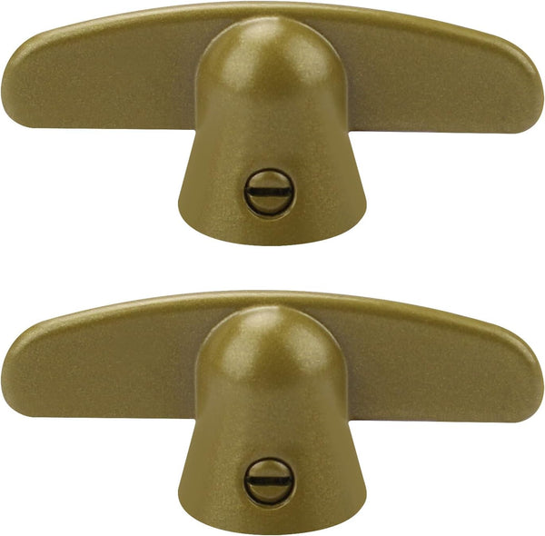 3/8" Tee Handle Casement Operator, T-Crank Window Handle, Butterfly Wing Nut T-Handle for Pella Window, 2 Pack