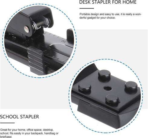 Tofficu Desktop Stapler - One Finger Stapler, Standard Reach for School Stationary and Book Binding