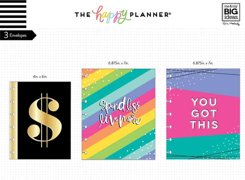 The Happy Planner Snap in Envelopes - Budget Organizer