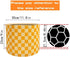 Generic 11.8 Inch Modern Lamp Shade with Colorful and Natural Checkered Pattern Bamboo Made, Translucent Drum Shape
