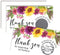 Sunflowers & Dahlias Floral Scratch & Win Package Inserts, 20 Single Sided Insert Cards for Small Businesses