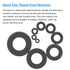 DYWISHKEY 700 Pieces Black Zinc Plated Steel Flat Washers Assortment Kit (9 Sizes M2-M12)