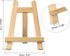 PATIKIL 7.9" Mini Wooden Easel Stand, 2 Pack Table Use Triangle Holder for Displaying Photos, Card, Canvases, Wedding, Wood Color by PATIKIL