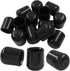 Murtenze 12 Pack 7/8 Inch Folding Chair Leg Caps, Plastic Chair Leg Covers, Round Feet End Caps for Furniture Hardwood