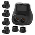 2 Port Insulated Multi Tap Connector, 4-14 AWG Aluminum to Copper Wire Connectors, 5 Pack