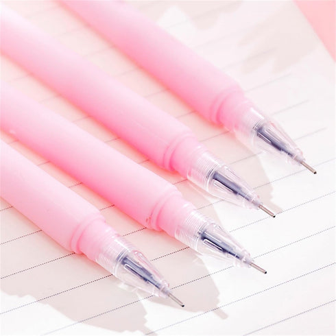 YYaaloa 12pcs Cute Pink Flower Gel Ink Pens, 0.5 mm Black Ink Fun Kawaii Bulk for Kids Office School Supplies