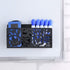 MyGift Black Metal Magnetic Dry Erase Marker Holder for Whiteboard Markers and Accessories Storage Basket Organizer