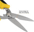 2pcs 8 Inch Industrial Scissors Multi-Purpose Shears with Stainless Steel Blades and Black Yellow Handle