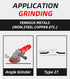 Grinding Wheels 4-1/2'' x 1/4'' x 7/8'', Aggressive Grinding Discs for Angle Grinders - 10 Pack